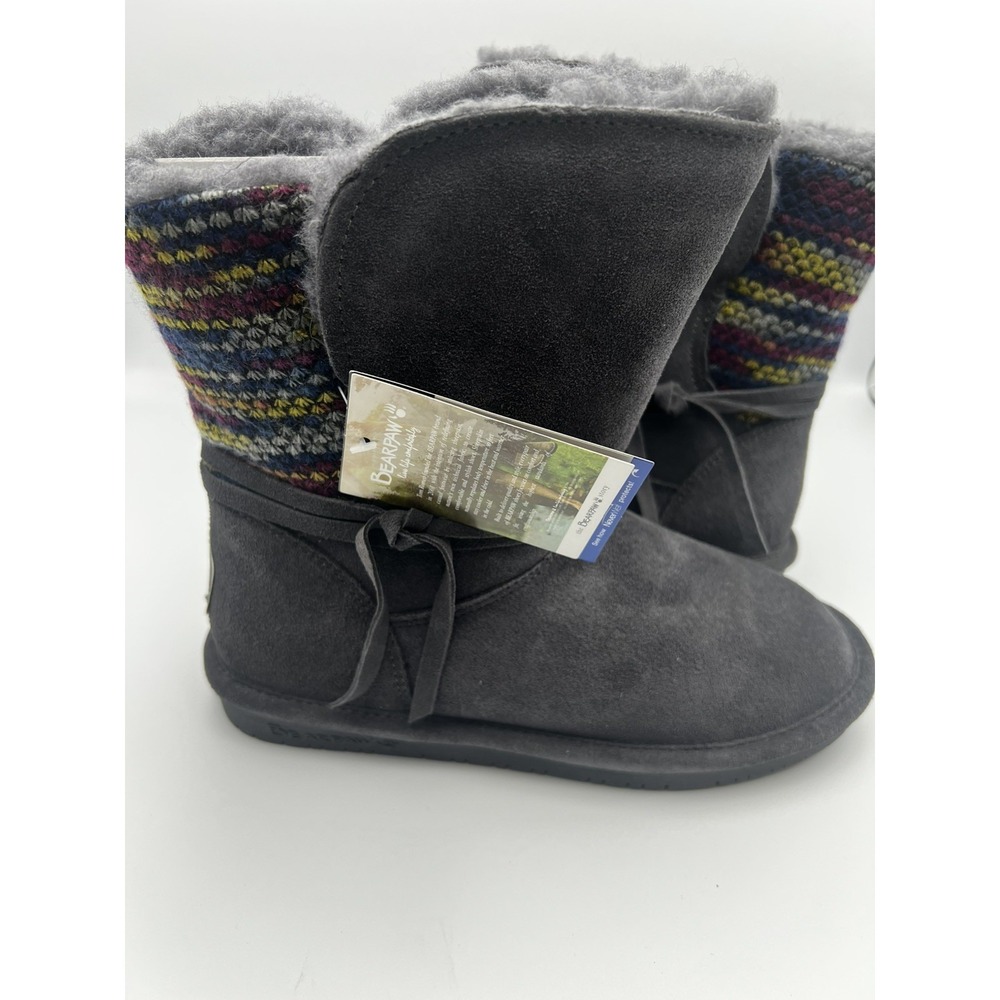Bearpaw Maggie Boots women's size 7M Charcoal color - Picture 4 of 9
